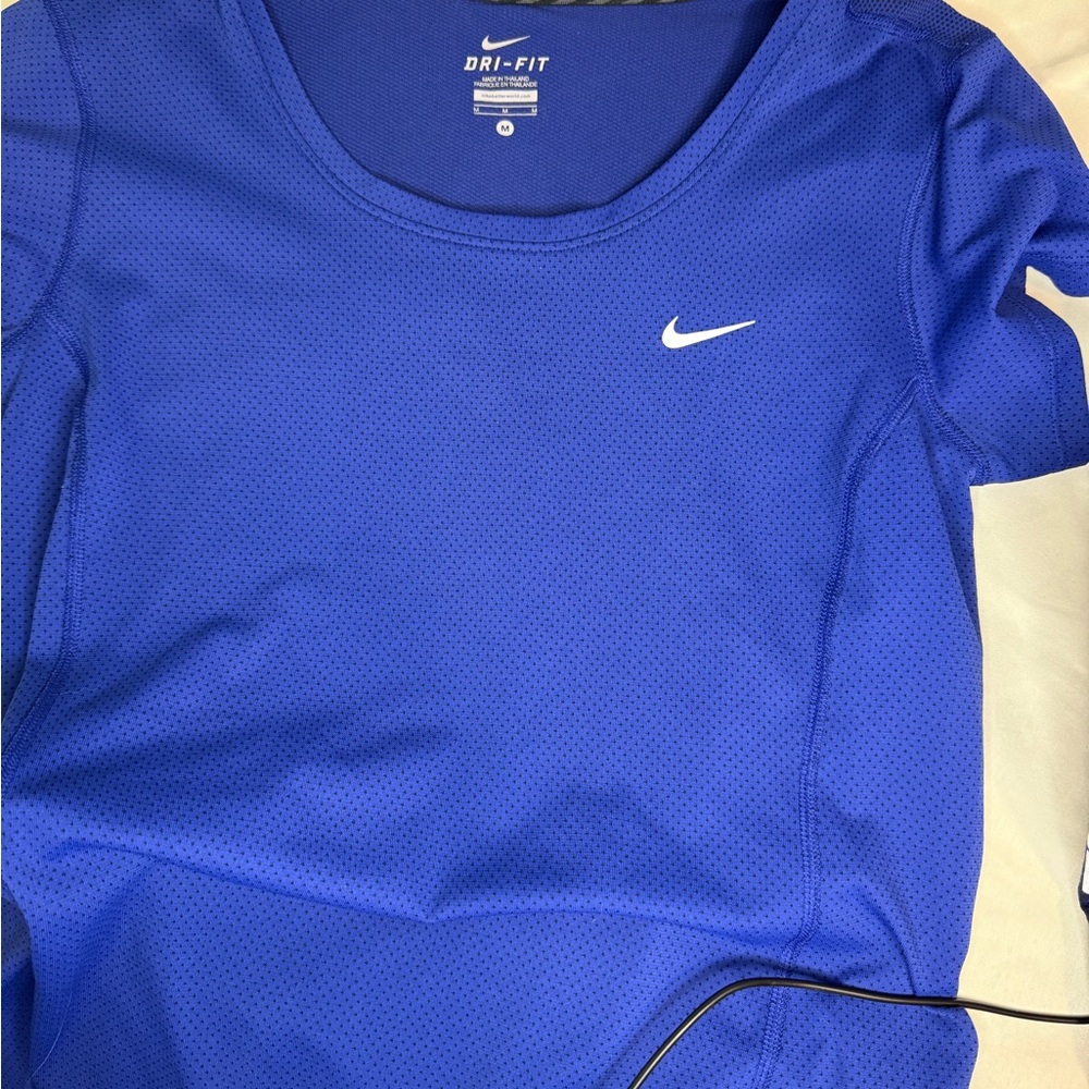 Nike Blue Fitted Short Sleeve T-Shirt